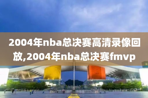 2004年nba总决赛高清录像回放,2004年nba总决赛fmvp