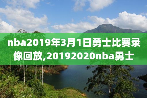 nba2019年3月1日勇士比赛录像回放,20192020nba勇士