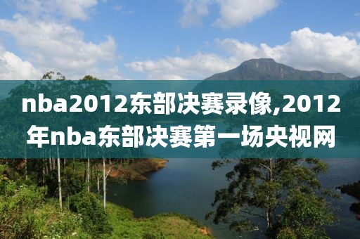 nba2012东部决赛录像,2012年nba东部决赛第一场央视网
