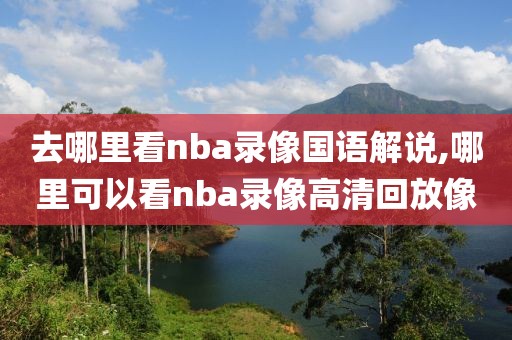 去哪里看nba录像国语解说,哪里可以看nba录像高清回放像