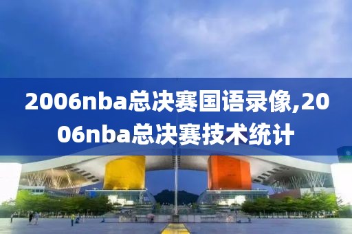 2006nba总决赛国语录像,2006nba总决赛技术统计