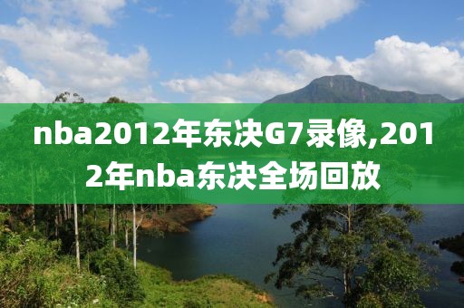 nba2012年东决G7录像,2012年nba东决全场回放